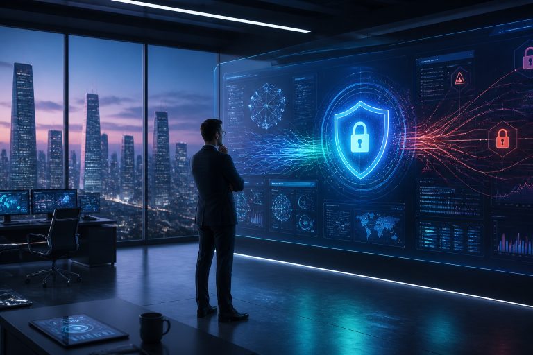 Salle de controle futuriste