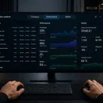 Interface de moniteur systeme moderne