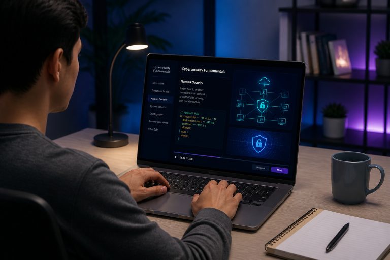 Apprentissage de la cybersecurite en ligne