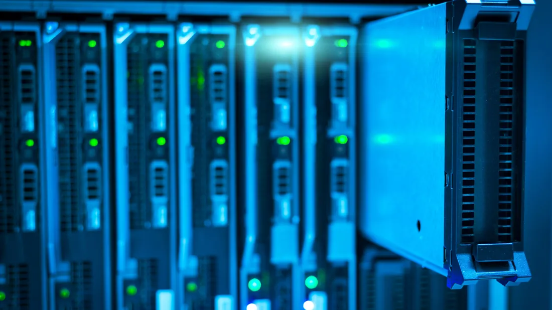 Baie de disques d'un serveur de stockage